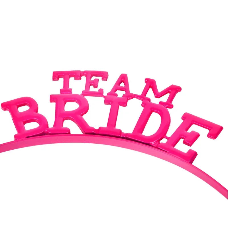 Team Bride To Be Alloy Headband – Bridal Shower Headwear Bridal Party Headband Babs