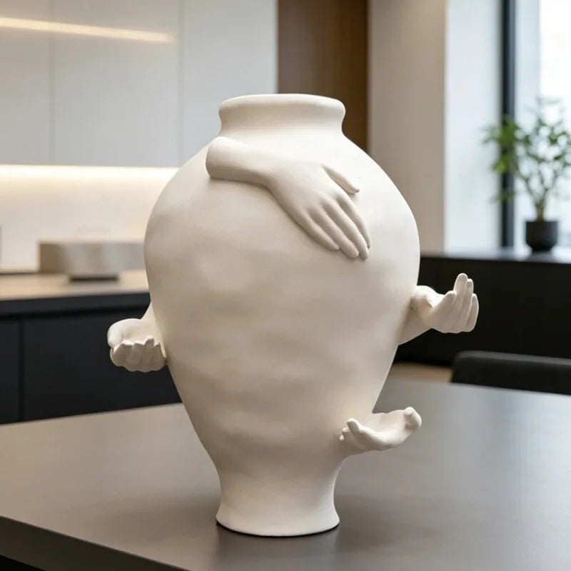 Nordic Resin Decorative Vase – Modern Living Room Centerpiece Decorative Resin Vase Babs