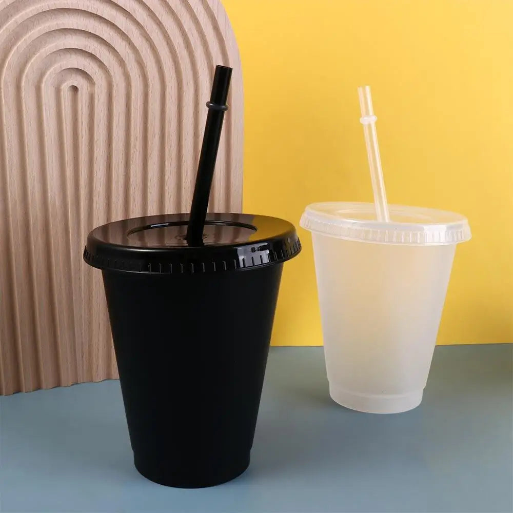 Color-Changing Straw Cup with Lid | Food Grade PP | 475–700ml Straw Cup Babs
