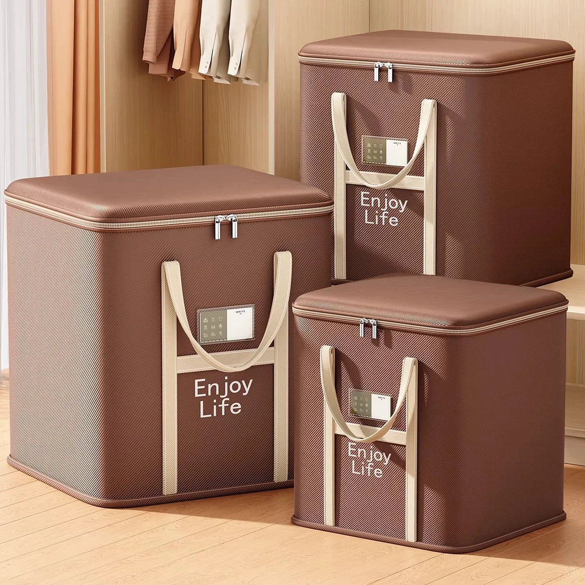 Large Collapsible Storage Bags for Clothes, Blankets & Bedding Collapsible Storage Bags Babs