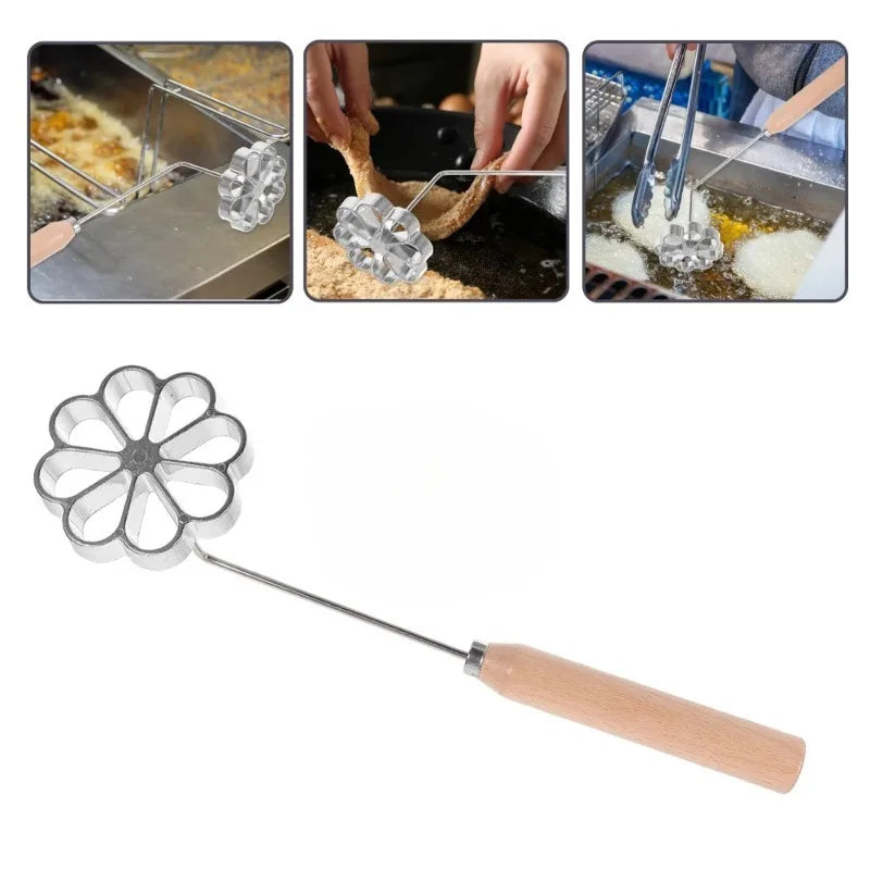 Non-Stick Aluminum Frying Mold Set with Wooden Handle Frying Mold Set Babs