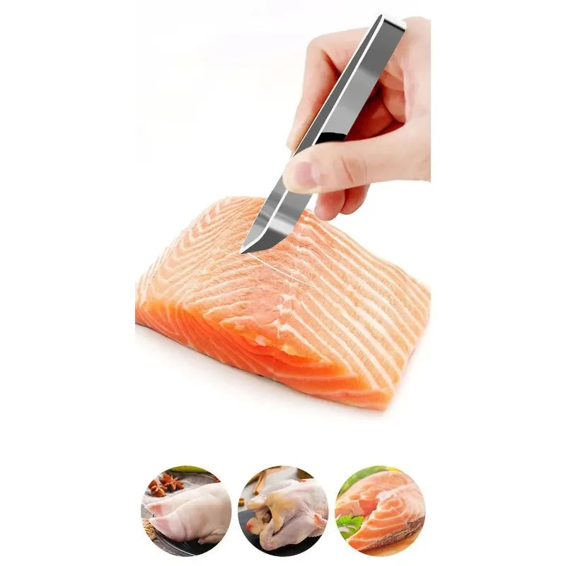 Stainless Steel Kitchen Tweezers – Fish Bone & Feather Remover Kitchen Food Tweezers Babs