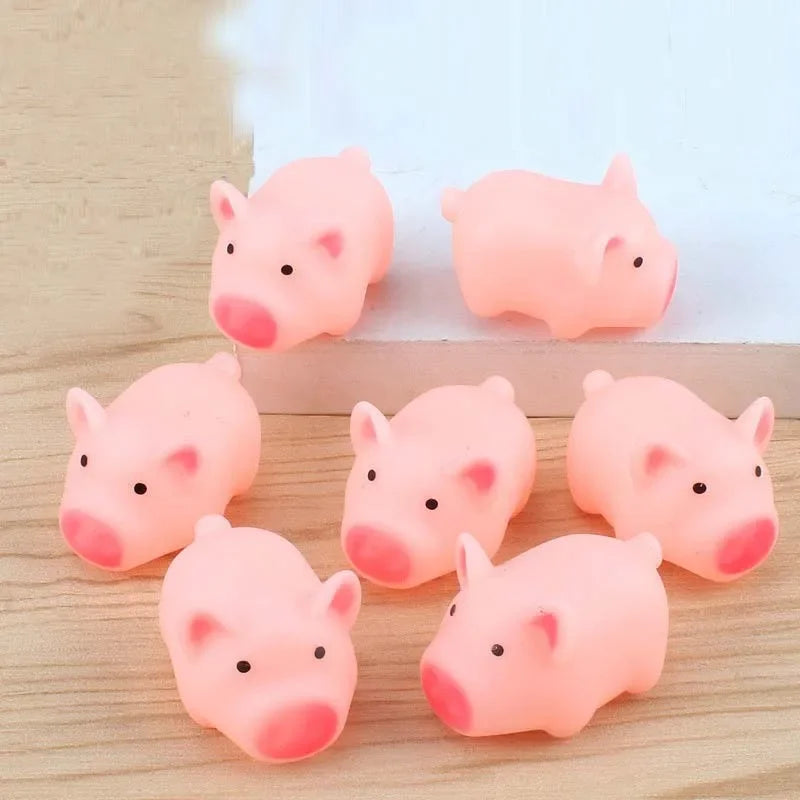 20pcs Squeeze Pink Pig Dolls – Party Favors & Birthday Gifts Squeeze Novelty Toy Babs