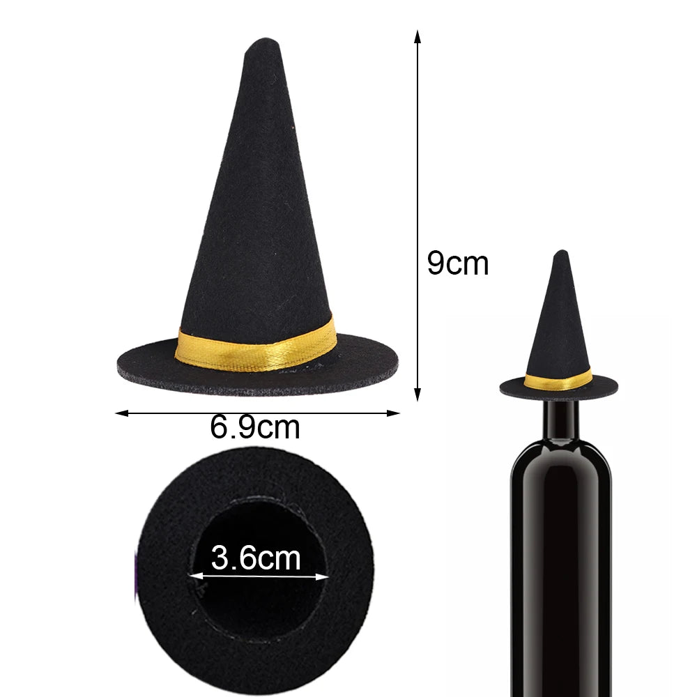 Halloween Cocktail Straws, Witch Hat & Bottle Label Party Decor Halloween Party Decor Babs 4pcs A