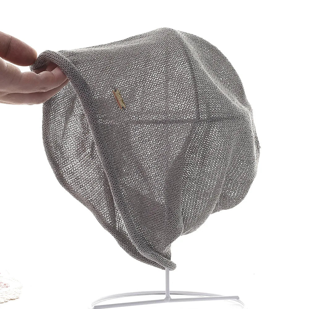 Breathable Loose Knit Cap – Lightweight Summer Headscarf Knit Summer Cap Babs