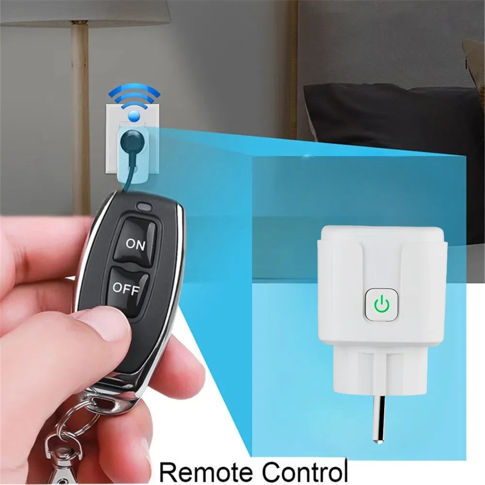 433MHz Wireless Remote Control Socket Switch – EU Plug 4000W Remote Control Socket Babs