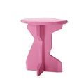 Modern Minimalist Solid Pine Wood Side Table 40×40×45 cm Wooden Side Table Babs Pink