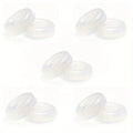 10 Pairs Silicone Eyeglass Temple Tips – Anti-Slip Ear Hooks Eyeglass Accessories Babs White