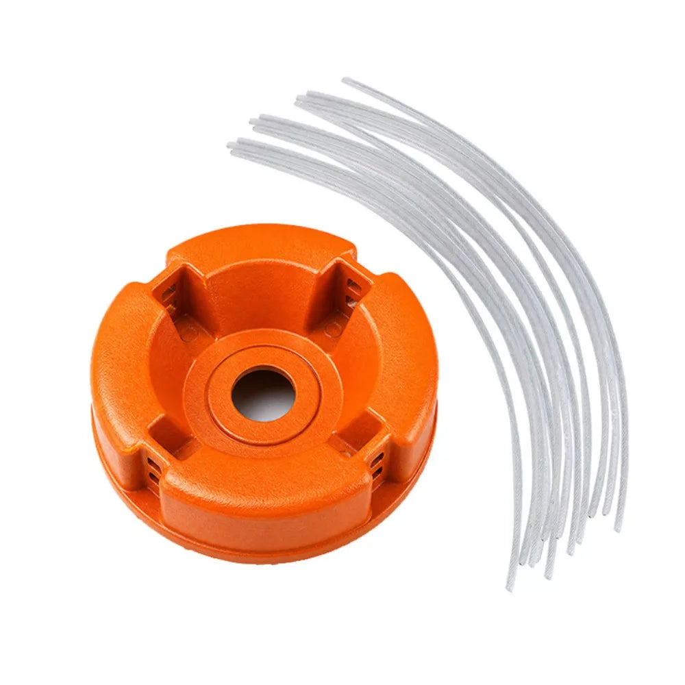 Universal Aluminum Alloy Lawn Mower Cutting Head | Nylon Line Trimmer Cutting Head Babs Orange