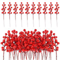Artificial Red Holly Berry Stems – Christmas Décor (5–30 Pcs) Artificial Berry Stems Babs Red 30Pcs