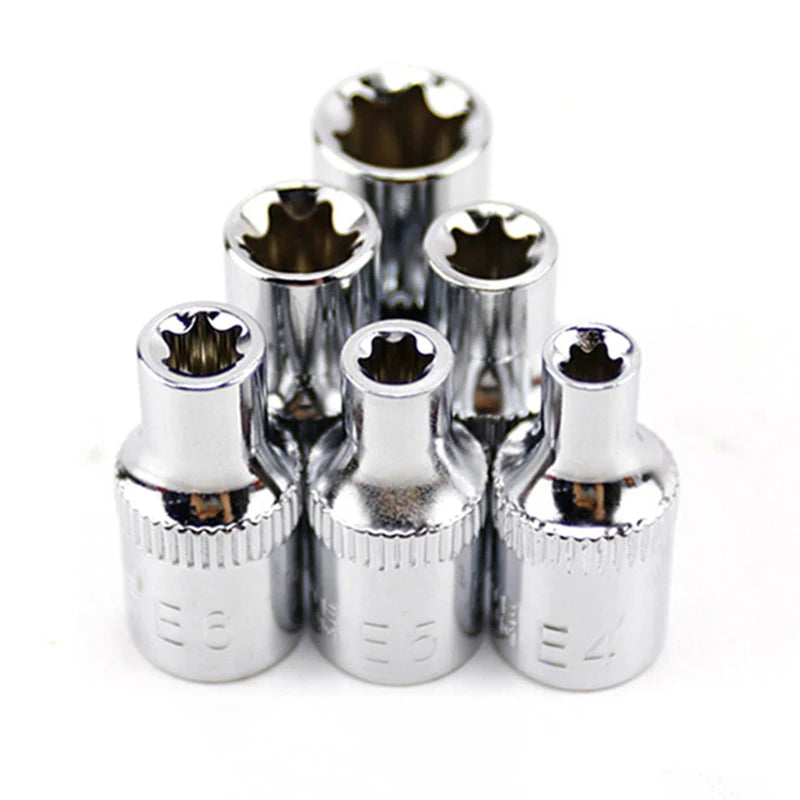 6-Piece Torx Star Female E Socket Set E4–E10 | 1/4" Drive Socket Set Babs Default Title