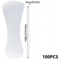 100Pcs Clear Acrylic Lollipop & Cake Pop Sticks – Reusable Cake Pop Sticks Babs 152mm