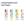 4-Pack Wall Mounted Tube Clamp Clip Hooks – Space Saver Wall Clip Hooks Babs 4 Pieces