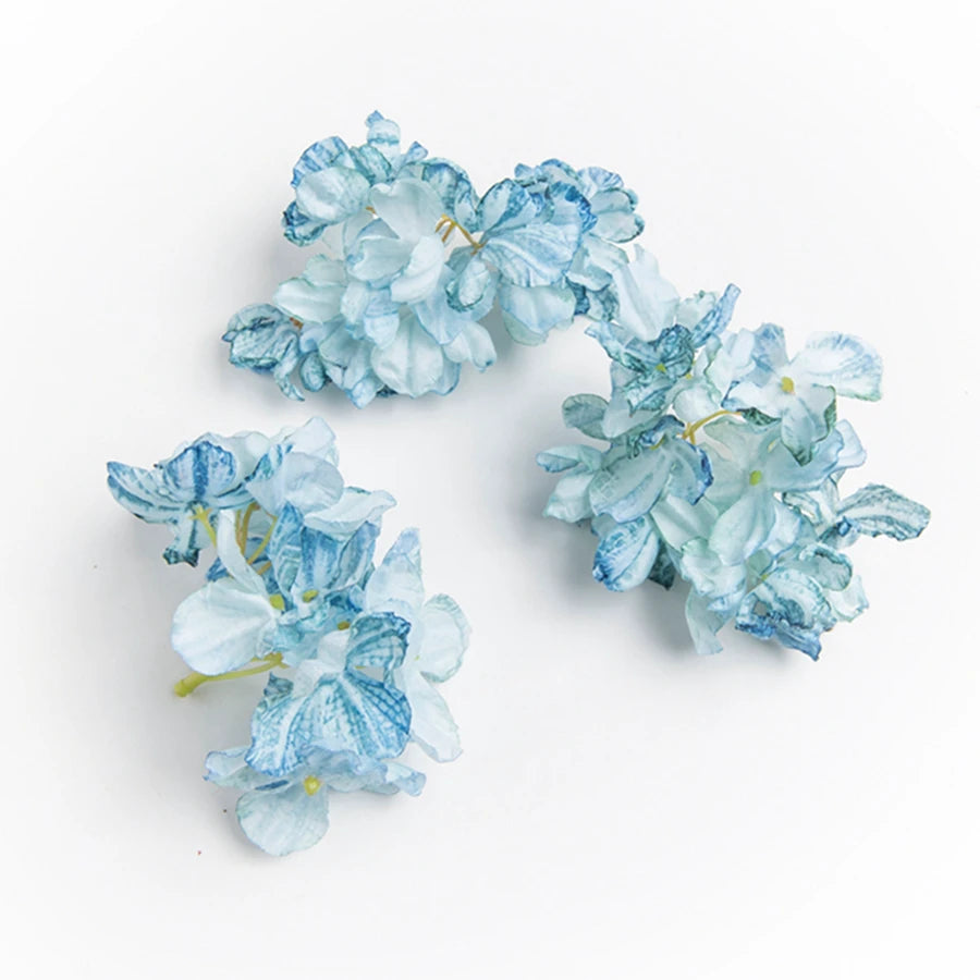 10Pcs Silk Hydrangea Artificial Flowers for Wedding & DIY Décor Artificial Silk Flowers Babs Color 1 10pieces