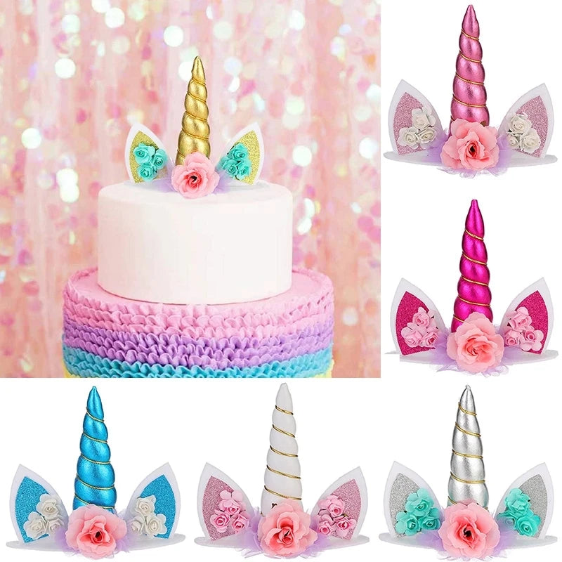 Rainbow Unicorn Cake Topper – Birthday & Baby Shower Decor Cake Topper Babs