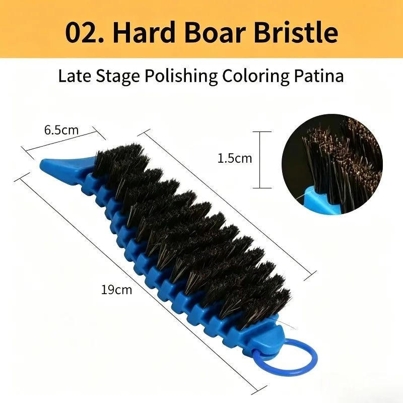 Foldable Fish Bead Polishing Brush – Boar & Nano Bristle Bead Polishing Brush Babs