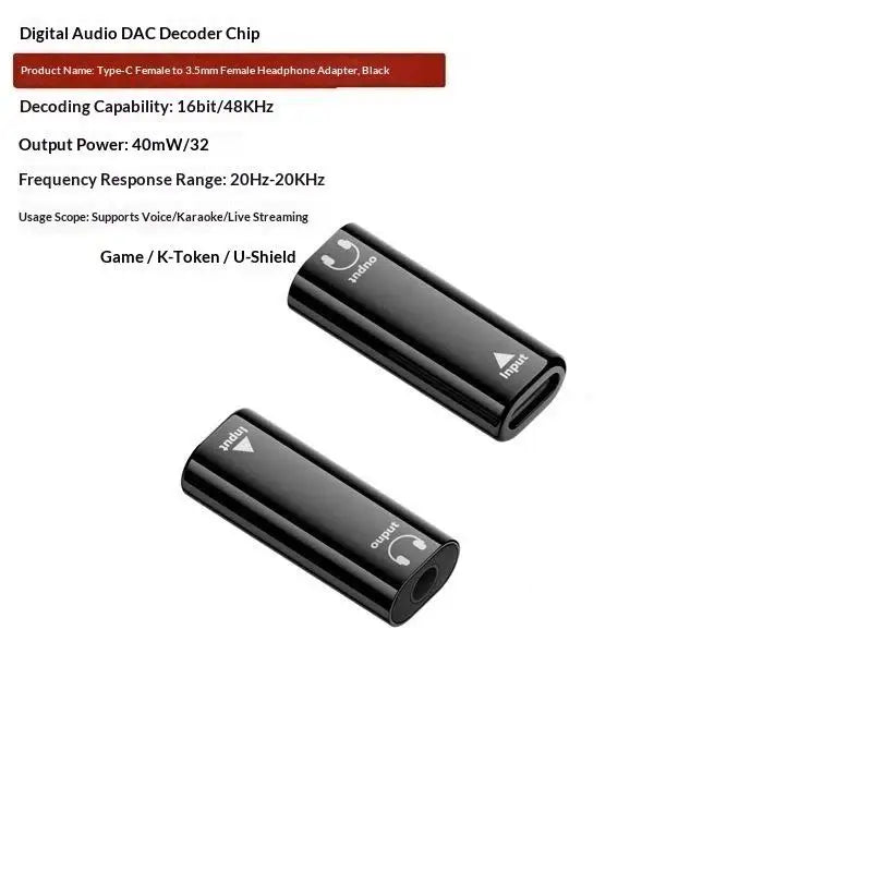 USB-C to 3.5mm Headphone Adapter | HiFi Audio, Plug & Play Audio Adapter Babs A5