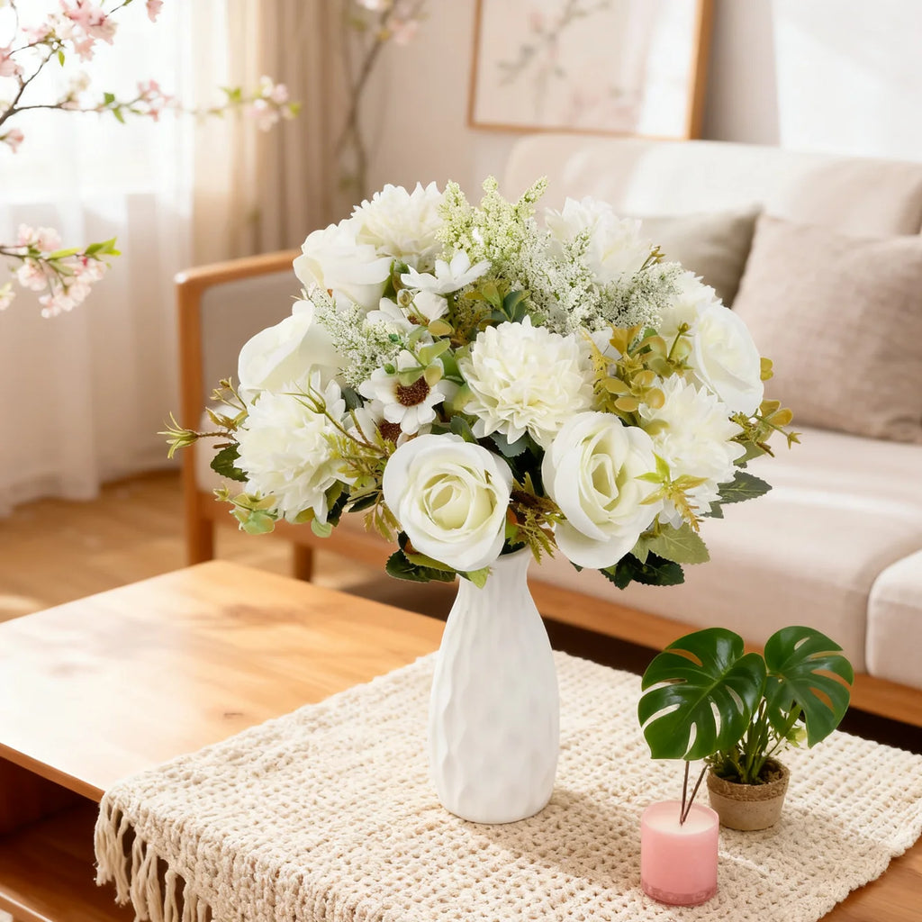 Artificial Silk Rose Bouquet – Wedding, Bridal & Home Décor Artificial Flower Bouquet Babs