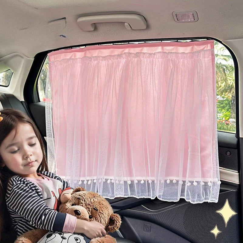 Car Side Window Sun Shade Curtain – UV & Heat Block Car Window Shade Babs