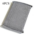 Soft Scratch-Free Kitchen Cleaning Sponges – 4 or 6 Pack Kitchen Cleaning Sponge Babs silvery 6 Pcs