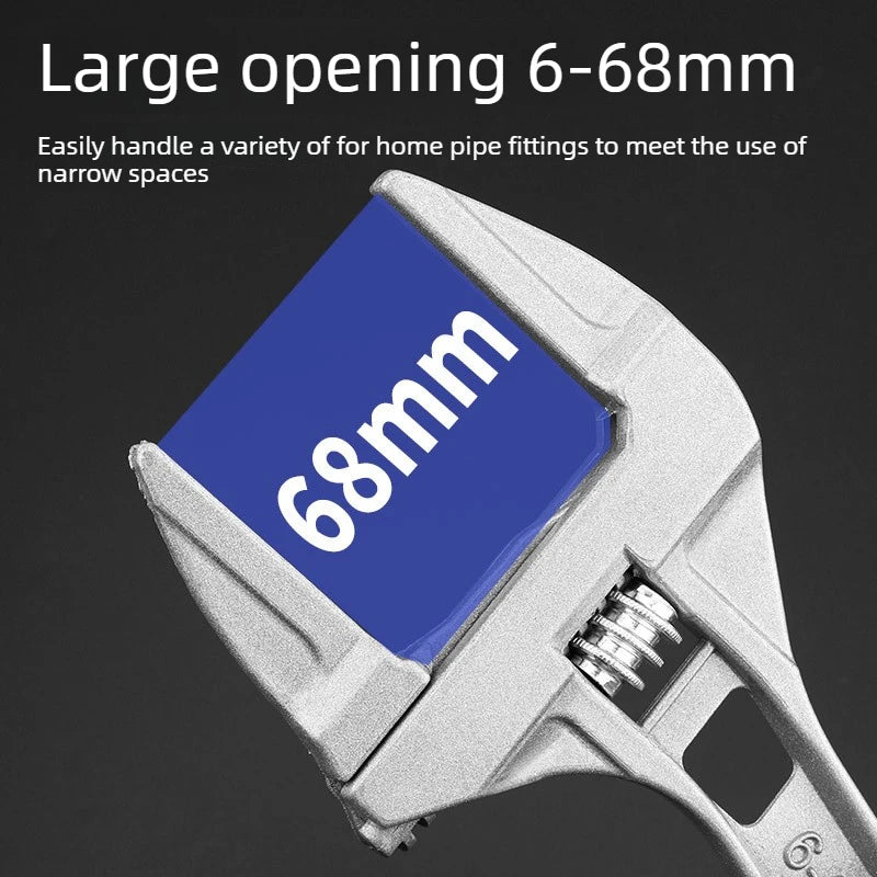 Adjustable Aluminum Open End Wrench – Plumbing Faucet Tool Adjustable Wrench Babs