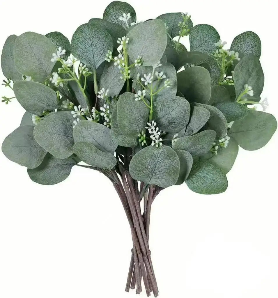 Artificial Eucalyptus Stems – Faux Greenery for Weddings & Home Artificial Floral Stems Babs Color1 10 pcs
