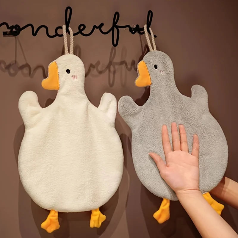 Cartoon Duck Hanging Hand Towels – Kitchen & Bathroom Décor Decorative Hand Towel Babs