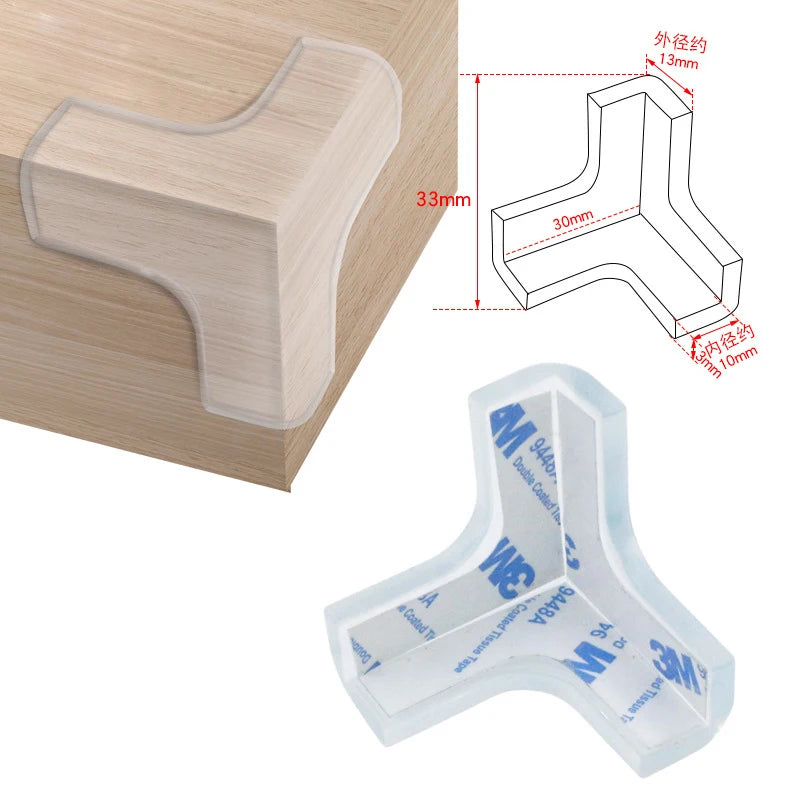 8-Pack Clear Baby Safety Table Corner Edge Protectors Corner Edge Guards Babs D 8PCS