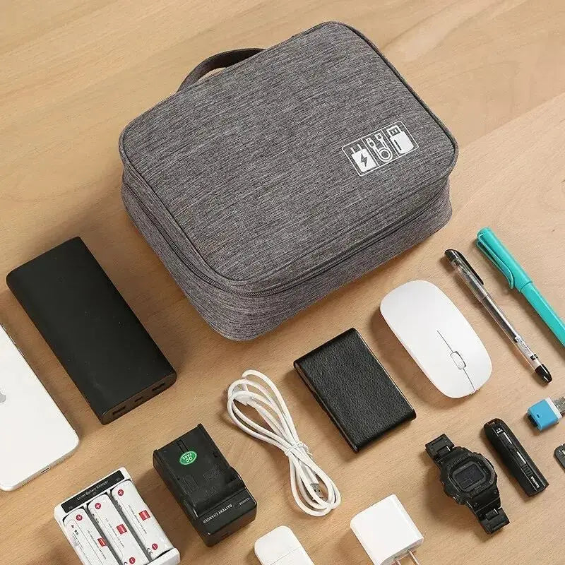 Waterproof Travel Cable Organizer Bag | USB & Electronics Cable Organizer Bag Babs