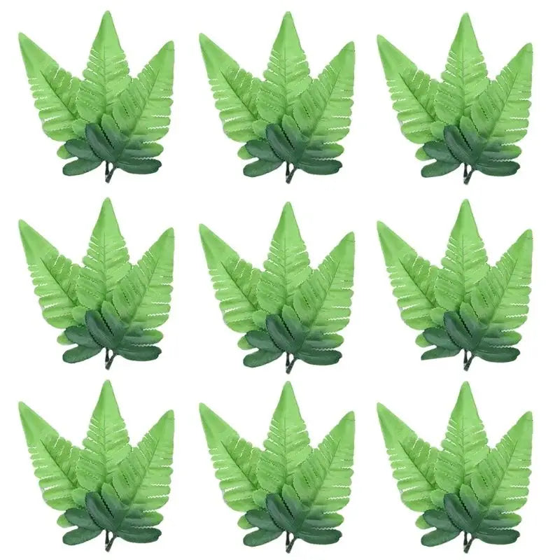 10PCS Silk Artificial Leaves for DIY Wreaths & Wedding Decor Artificial Silk Leaves Babs