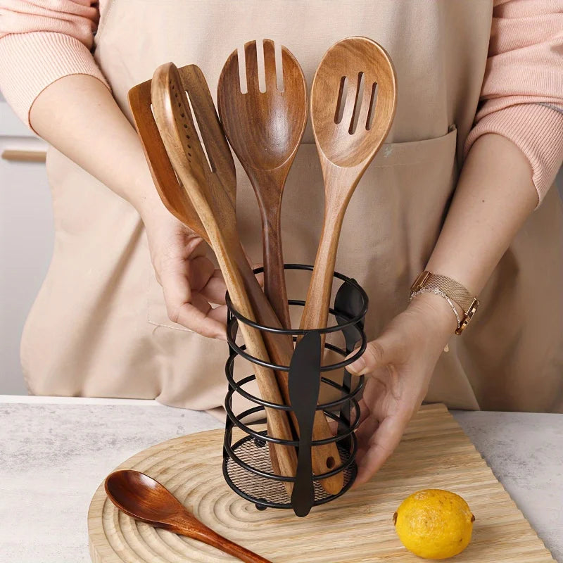 Metal Vertical Utensil Drain Rack | Kitchen Cutlery Holder Utensil Drain Rack Babs