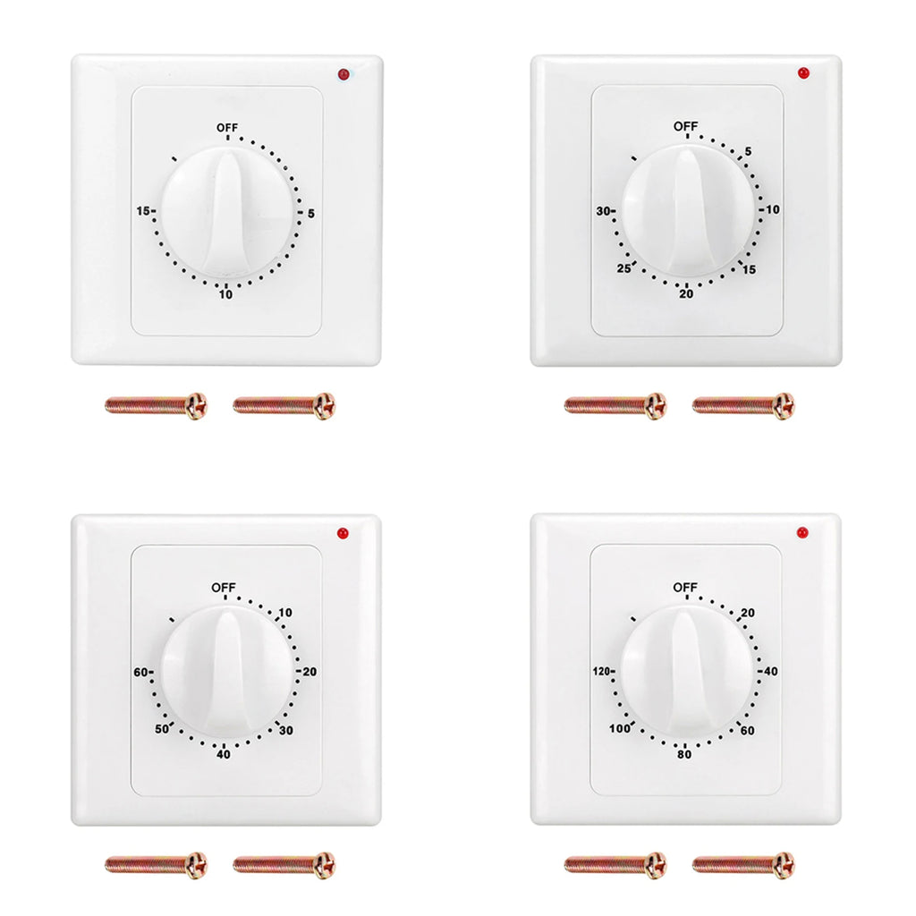 AC220V Countdown Timer Switch 1–120 Min | 86 Panel, 2000W Countdown Timer Switch Babs