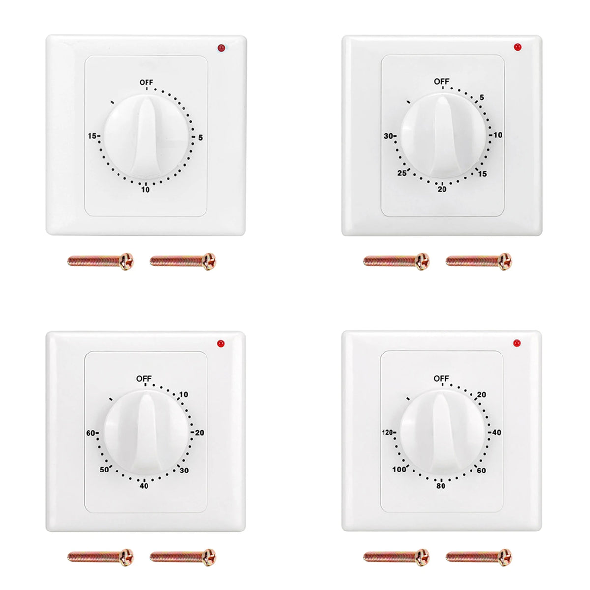 AC220V Countdown Timer Switch 1–120 Min | 86 Panel, 2000W Countdown Timer Switch Babs