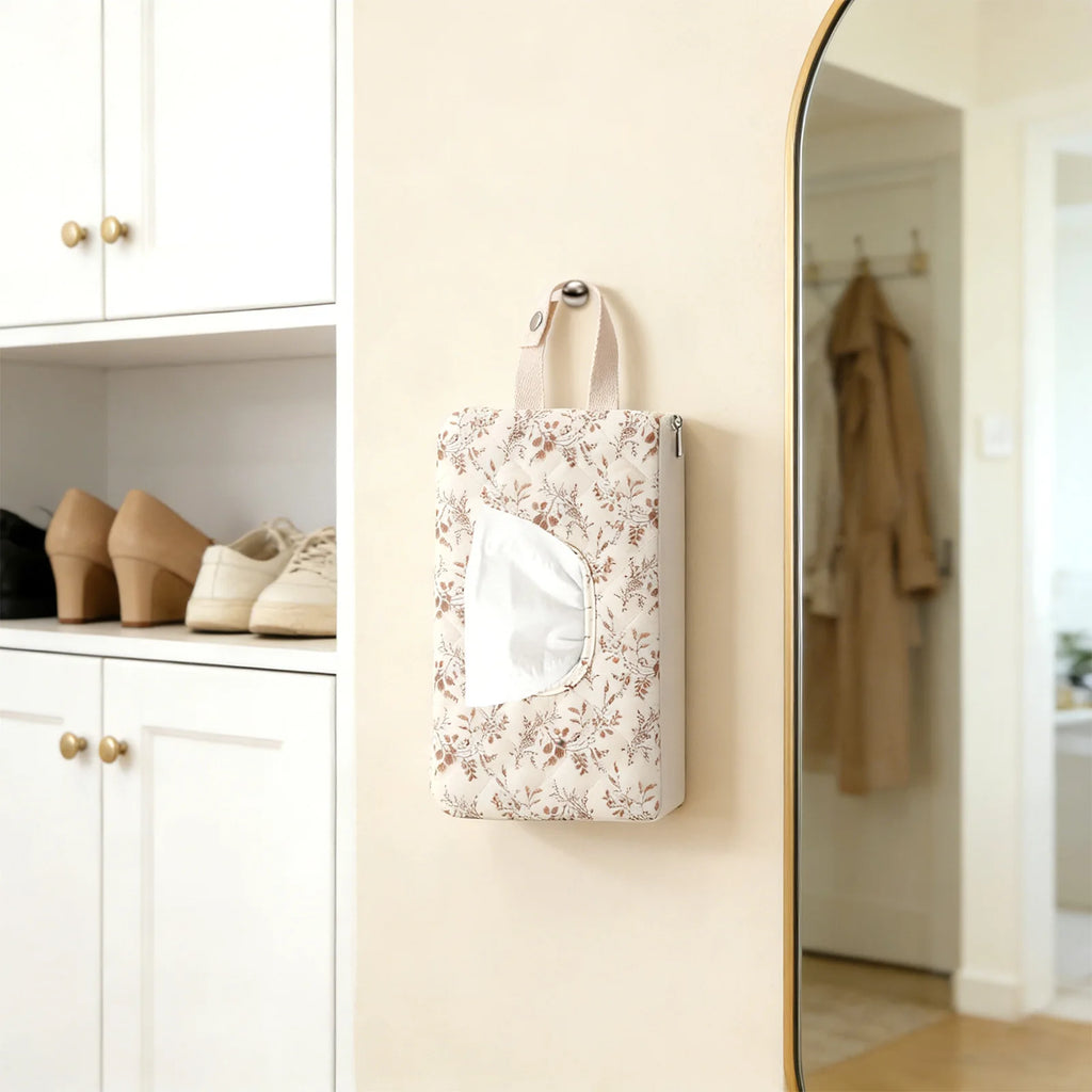 Floral Baby Wipes Case – Portable Stroller Hanging Wipe Holder Baby Wipe Holder Babs