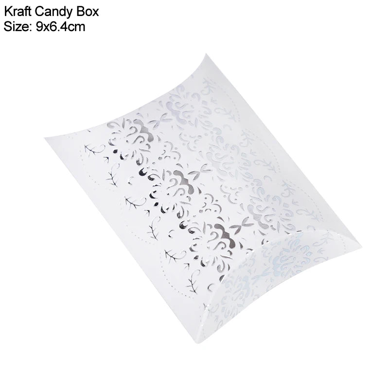 Pillow Candy Gift Boxes Kraft Paper Party Favors 10/20/30 Pcs Gift Packaging Boxes Babs Style14 20pcs
