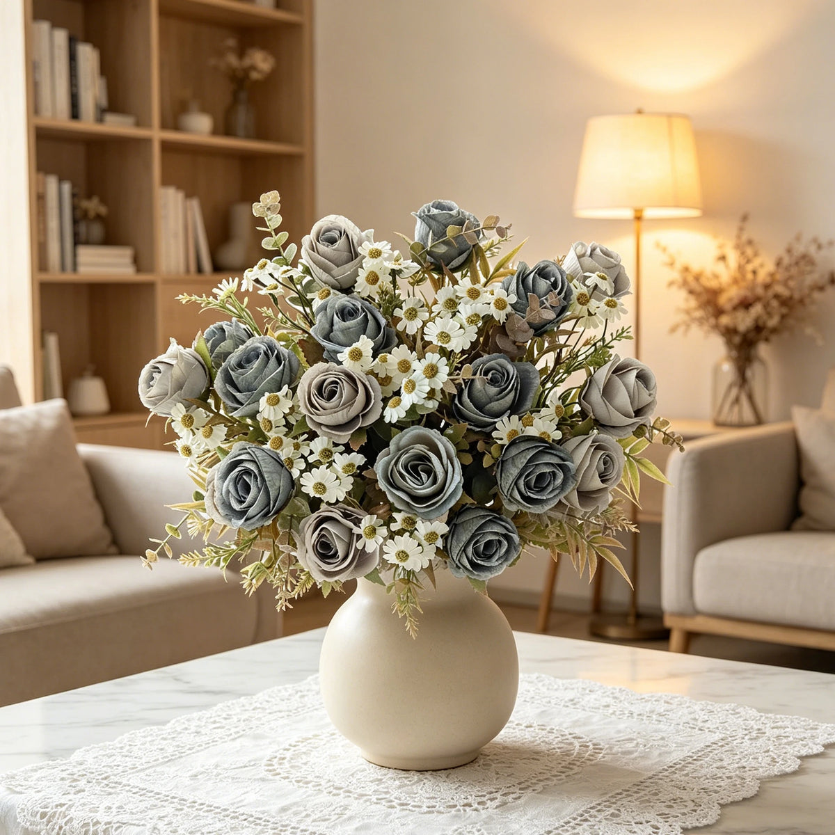 Silk Rose Artificial Flowers for Wedding, Home & Table Décor Artificial Silk Flowers Babs