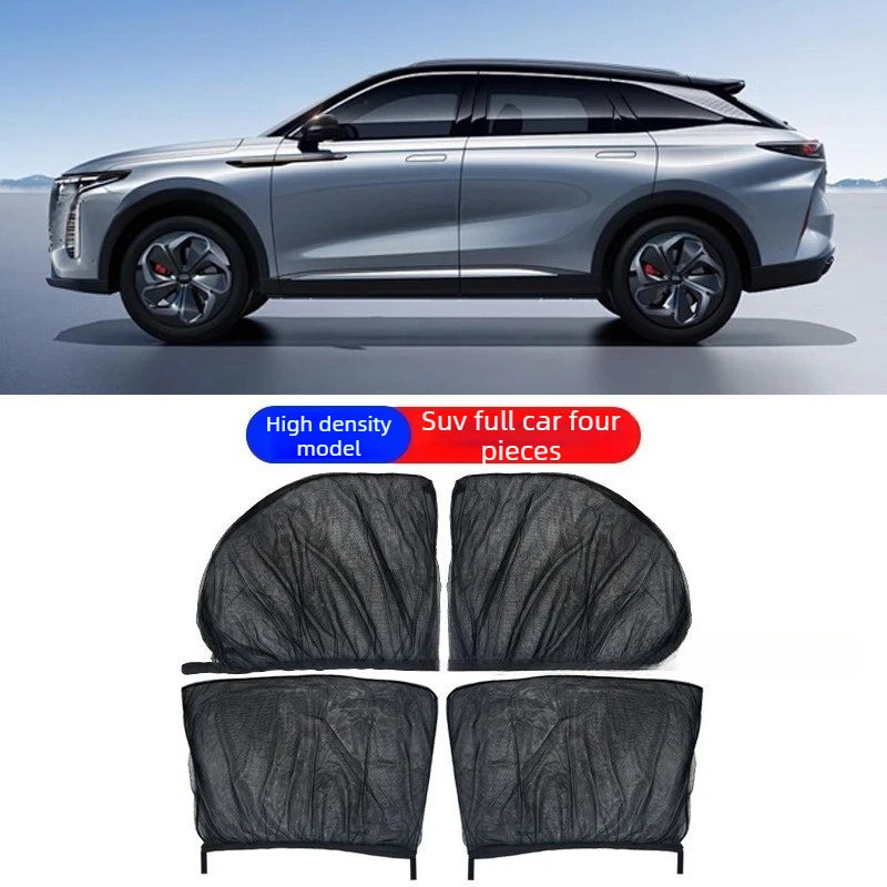 Car Window Mesh Sunshade & Mosquito Net – 2/4pcs Universal Car Window Sun Shade Babs B SET