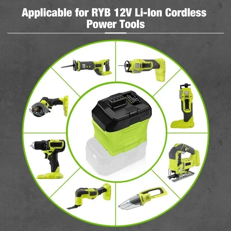 Ryobi 18V to 12V Battery Adapter Converter CB120L-RYB Battery Adapter Babs