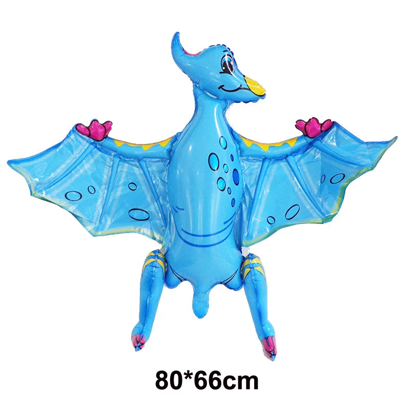 Blue Dinosaur Birthday Party Supplies – Balloons, Plates & More Party Supply Set Babs DEEP BLUE