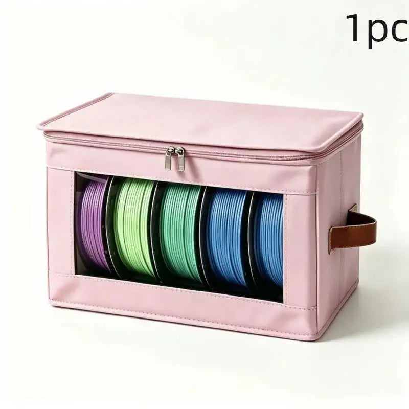 3PCS 3D Printer Filament Storage Bags – Dustproof Organizer Filament Storage Bag Babs Pink 1pc