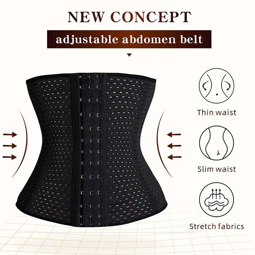 Women's Underbust Waist Cincher Corset Belt Body Shaper Waist Cincher Shapewear Babs