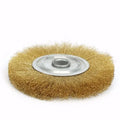 5-Inch 125mm Copper Wire Brush Wheel for Bench Grinder Wire Brush Wheel Babs 1pc