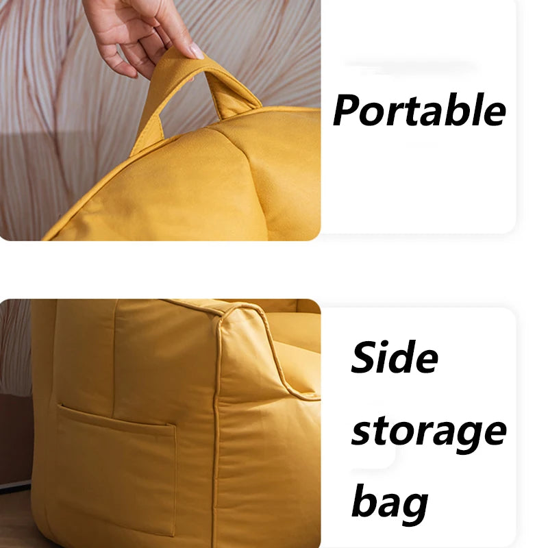 Modern Bean Bag Sofa – Single Seat, High-Density Sponge Bean Bag Sofa Babs