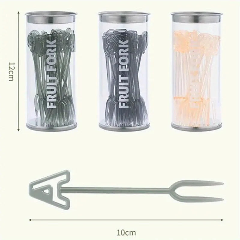 26pcs English Letter Fruit Forks – Cute Plastic Dessert Picks Dessert Forks Set Babs