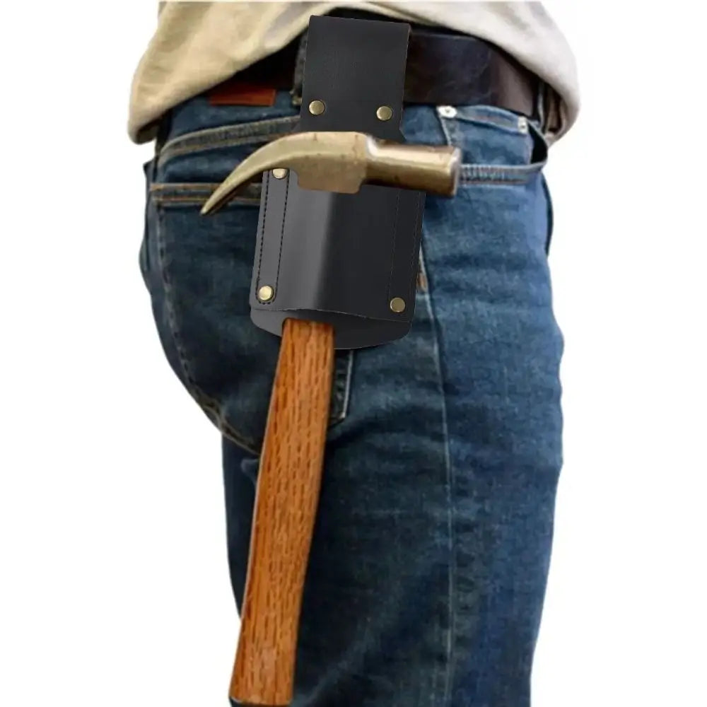 Leather Hammer Holder Belt Clip – Portable Tool Organizer Hammer Holster Babs