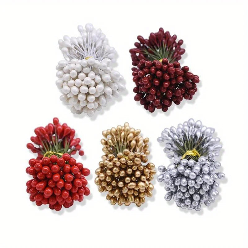 5mm Artificial Berry Stamens – DIY Wreath & Wedding Decor Artificial Flower Stamens Babs