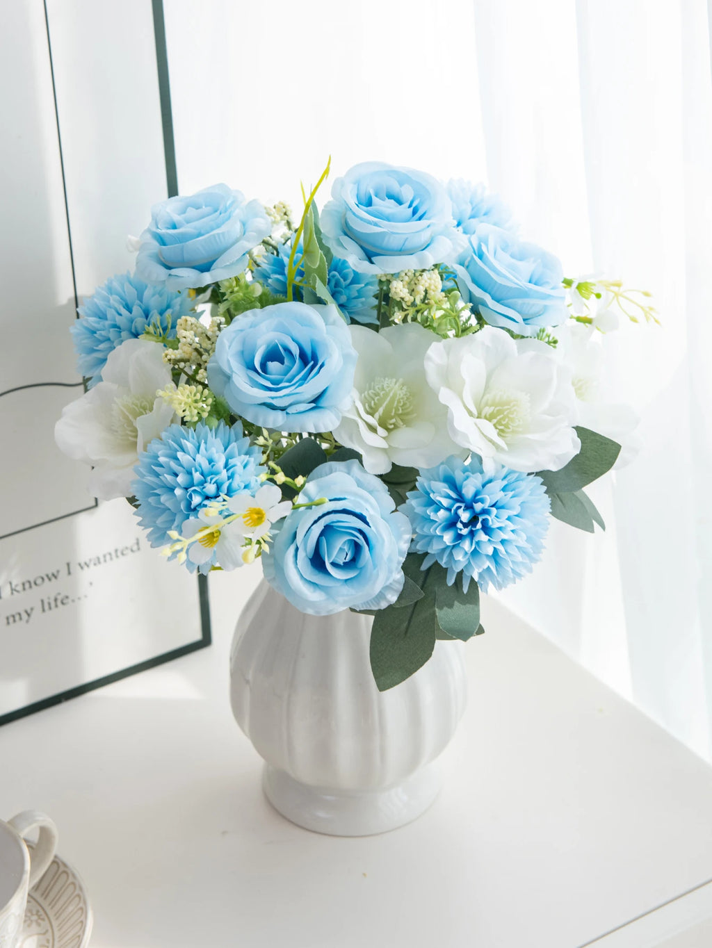 Artificial Silk Rose Bouquet – Wedding, Home & Party Décor Artificial Flower Bouquet Babs