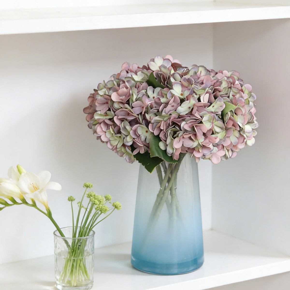 Artificial Silk Hydrangea Stems – Wedding & Home Décor Flowers Artificial Flowers Babs