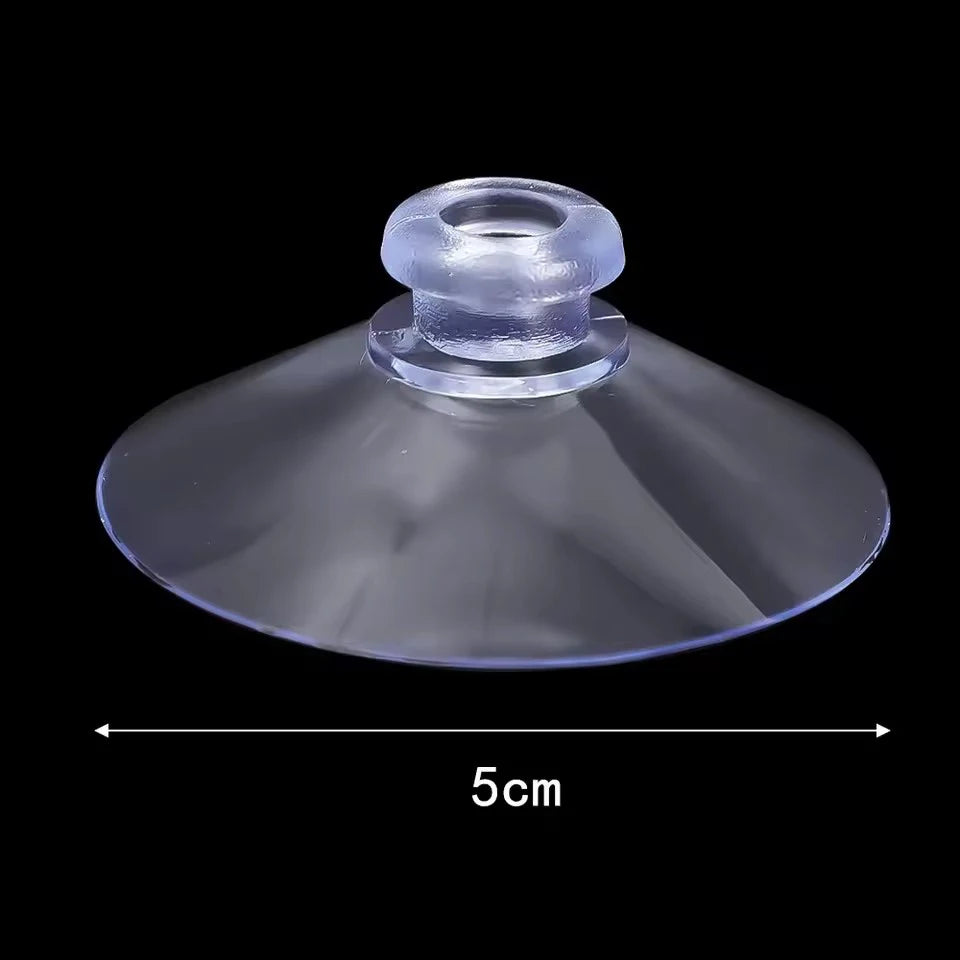 Transparent Suction Cup Hooks – Kitchen, Bathroom & Glass (10/50pk) Suction Cup Hooks Babs 5cm 20pcs