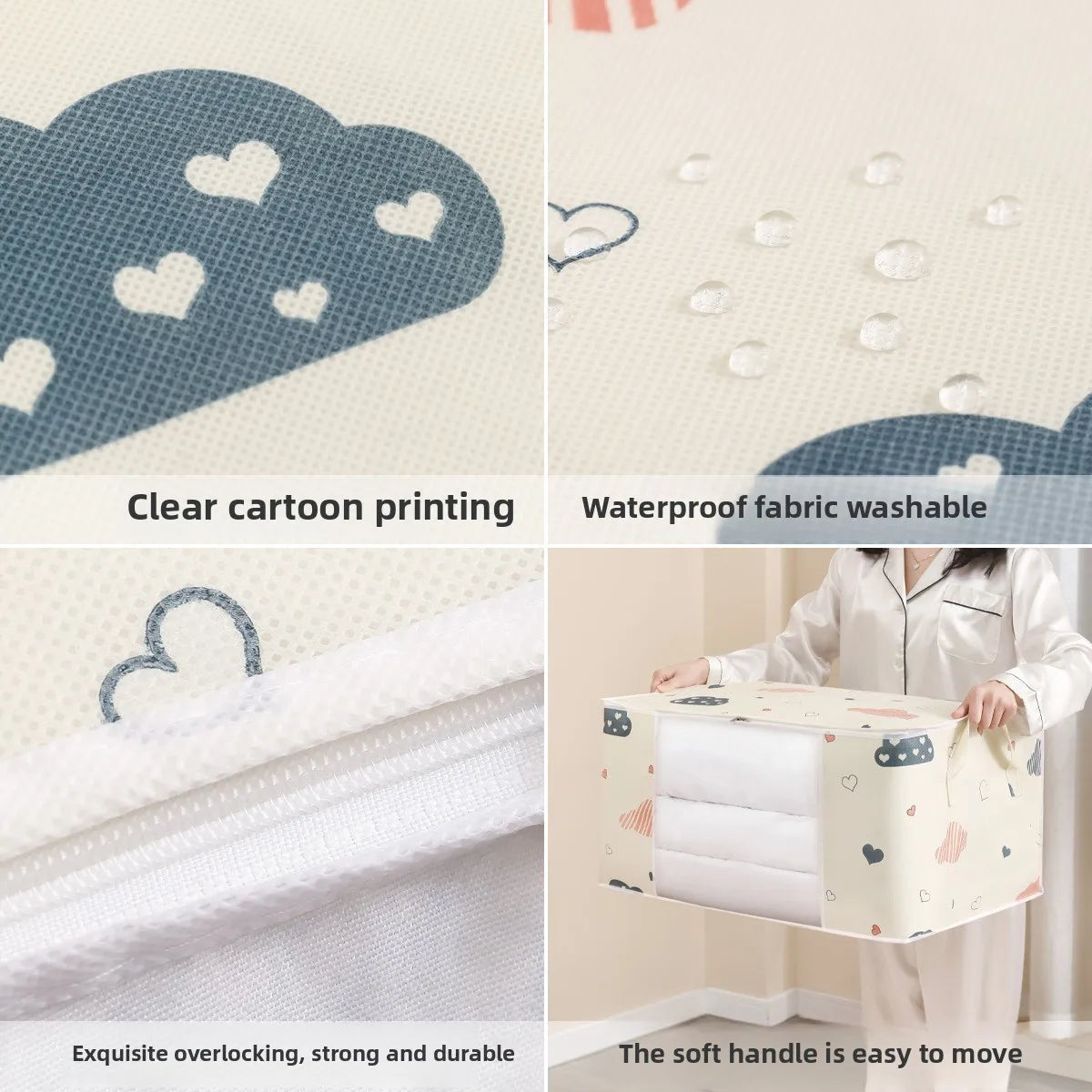 50/75L Moisture-Proof Quilt & Clothes Storage Bag | Dustproof Clothes Storage Bag Babs